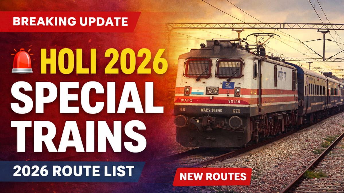 Central Railway Holi Special Trains 2026: 240+ Extra Trains from Mumbai and Pune - Full Schedule & Booking Details