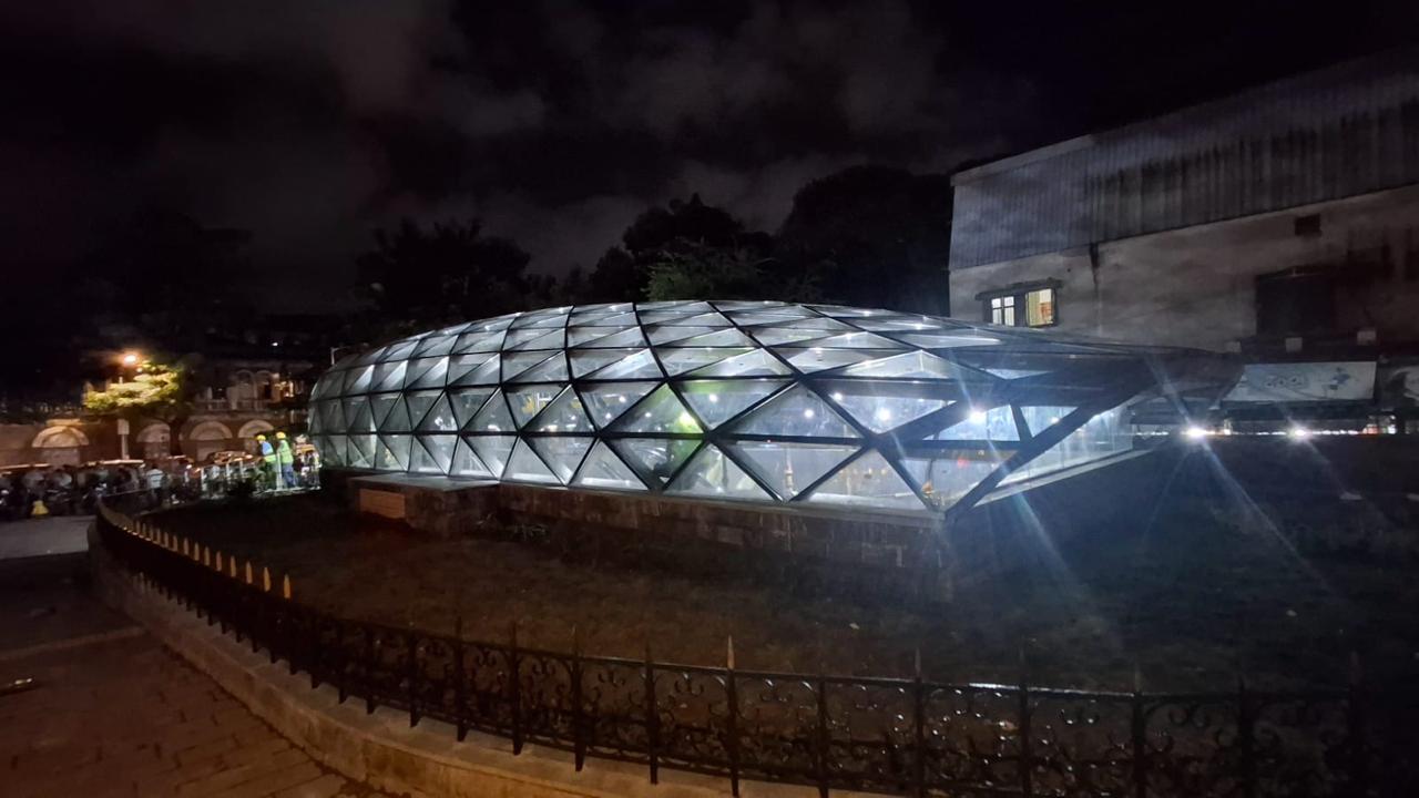 CSMT Sleek modern design with arched entrance & glass facade