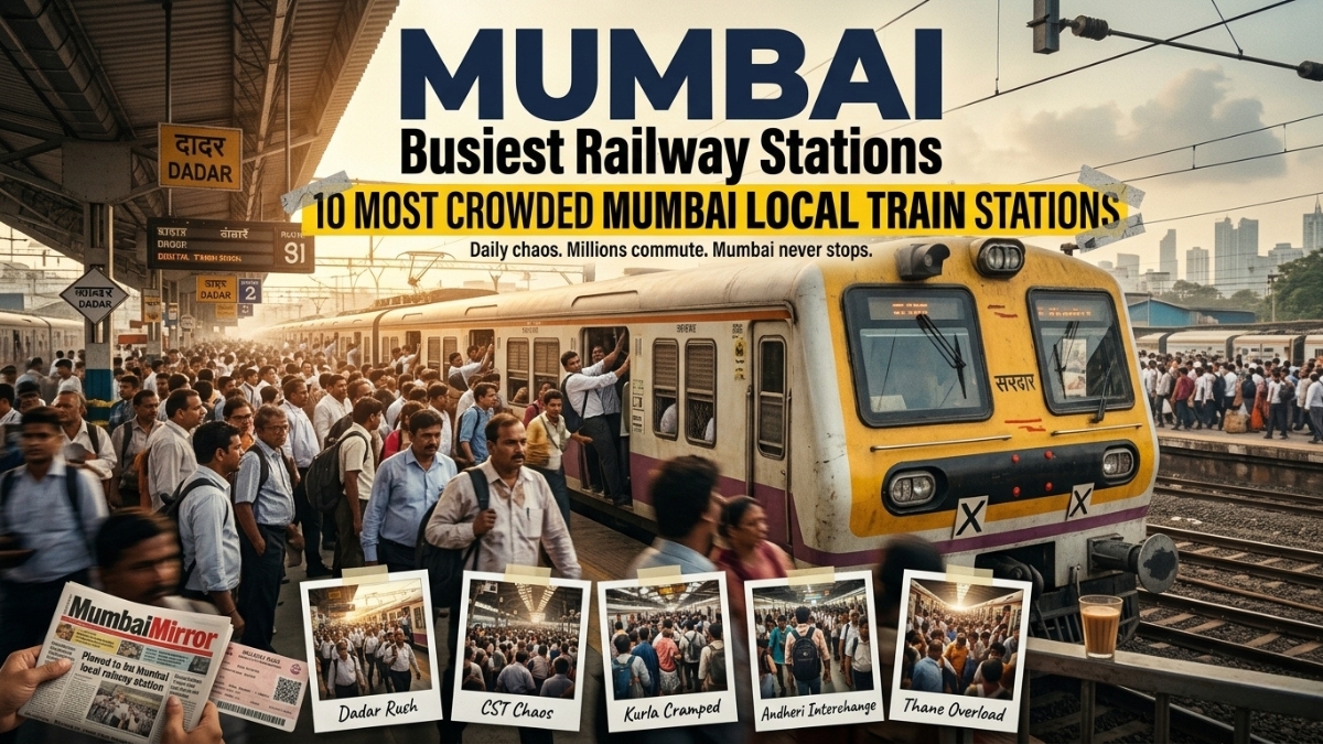 Busiest Railway Stations in Mumbai: 10 Most Crowded Mumbai Local Train Stations.